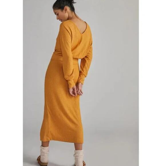 Anthropologie Honey Barre Midi Dress - Small - New - Picture 4 of 4